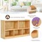 Children’s Toy Storage Cabinet 5-Cubby 2-Shelf Plywood Natural Color